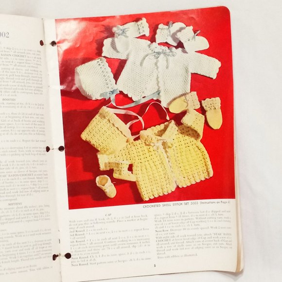 Star Baby Book 130 Crochet for Your Baby Knit Too American Thread Co Vintage - Picture 2 of 7